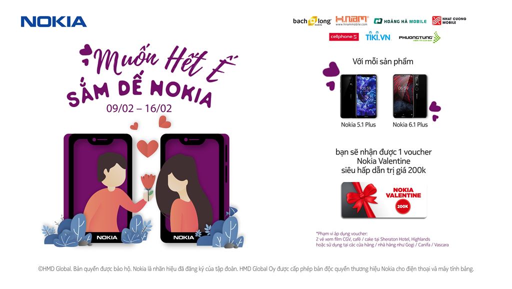 Khuyến mãi Valentine 2019: Muốn hết ế, sắm dế Nokia ảnh 1