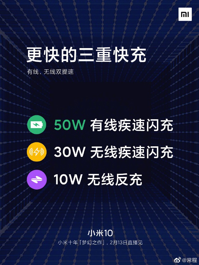 Xiaomi Mi 10 sở hữu pin 4.500mAh với sạc nhanh 50W và sạc không dây 30W ảnh 2