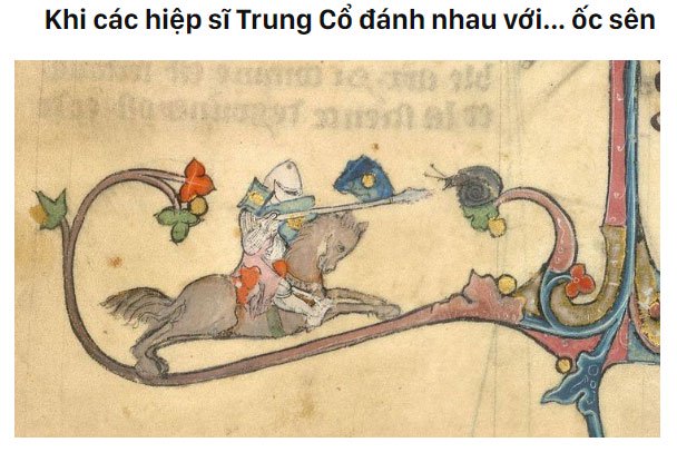Hiệp sĩ Trung Cổ đánh nhau với ốc sên