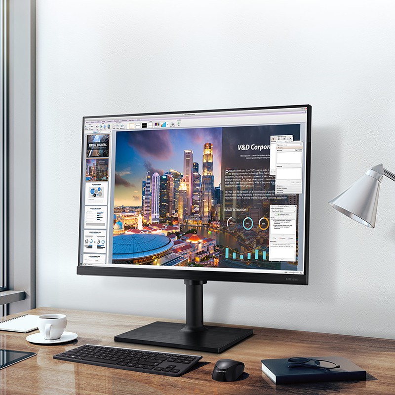 Samsung giới thiệu bộ đôi màn hình máy tính doanh nghiệp T35F và T45F ảnh 1