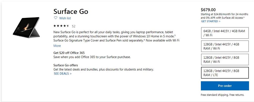 Microsoft công bố phiên bản Surface Go với kết nối 4G LTE ảnh 3