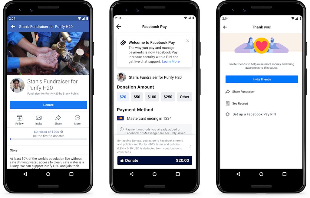 Facebook ra mắt Facebook Pay, cho thanh toán trên Messenger, WhatsApp và Instagram