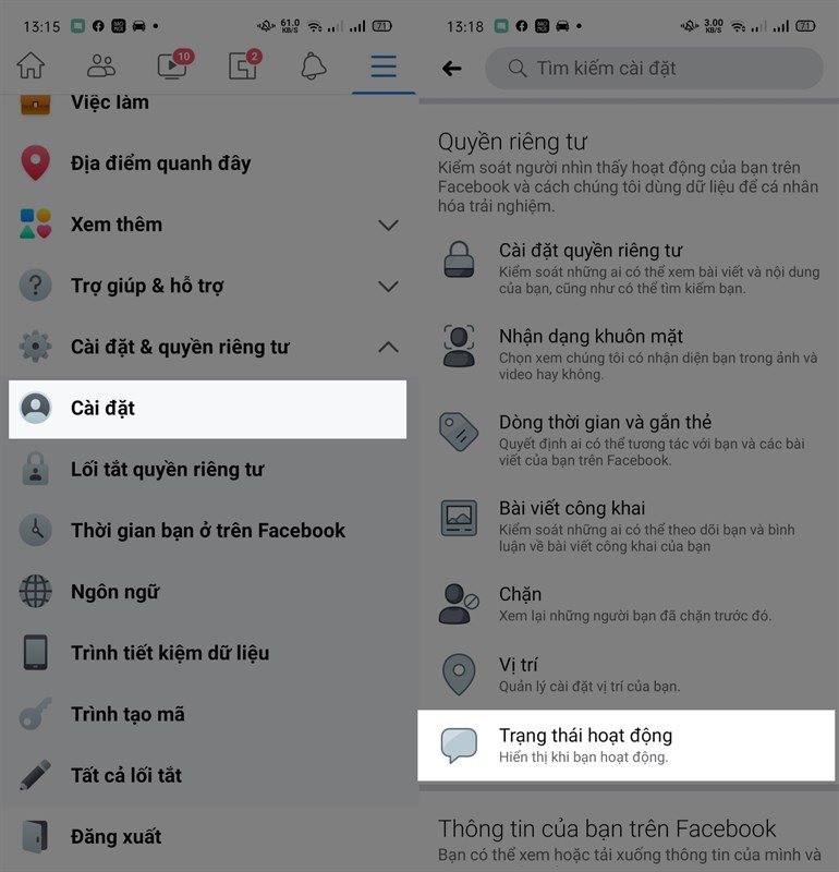 Hướng dẫn ẩn nick Facebook Messenger để không ai biết bạn online