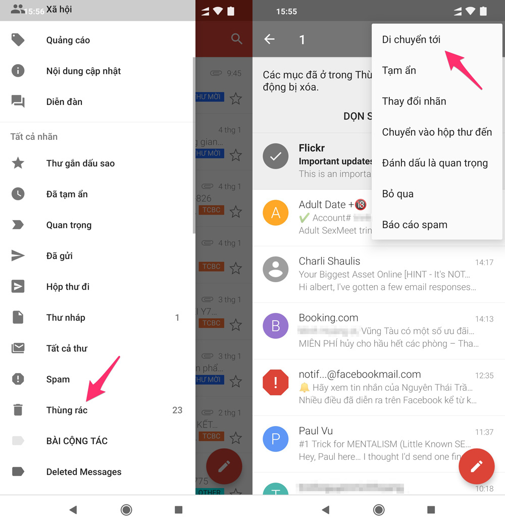 3 cách khôi phục email đã xóa trong Gmail