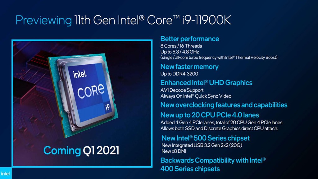 CPU Rocket Lake S của Intel nhanh hơn tới 19% so với năm ngoái ảnh 2