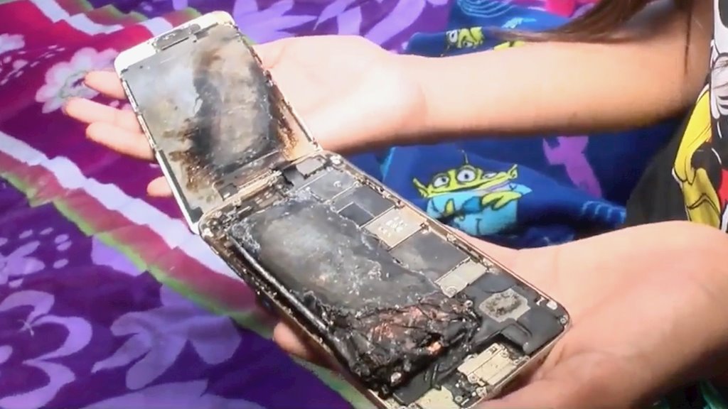 iPhone 6 bỗng dưng bốc cháy, nạn nhân là cô bé 11 tuổi, cho biết chỉ dùng iPhone để xem YouTube và chơi game