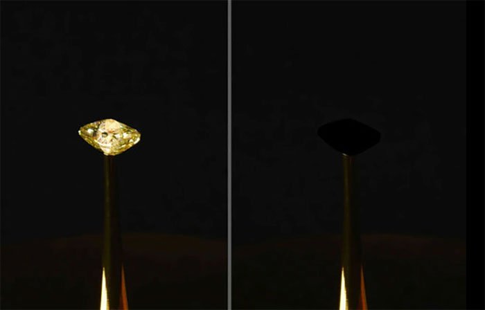 Viên kim cương đặc biệt được phủ lên vật liệu mới của MIT.