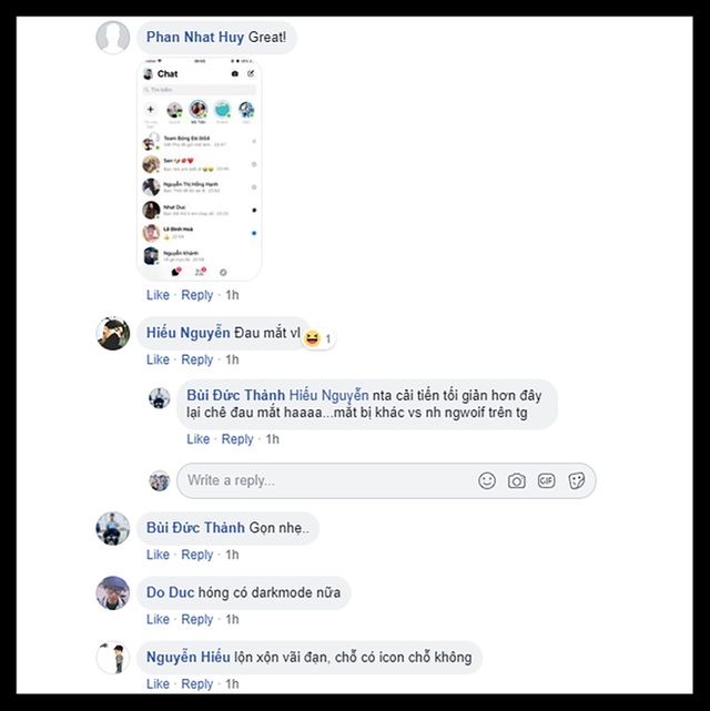 Người Việt cảm xúc lẫn lộn với giao diện mới của Facebook Messenger - Ảnh 4.