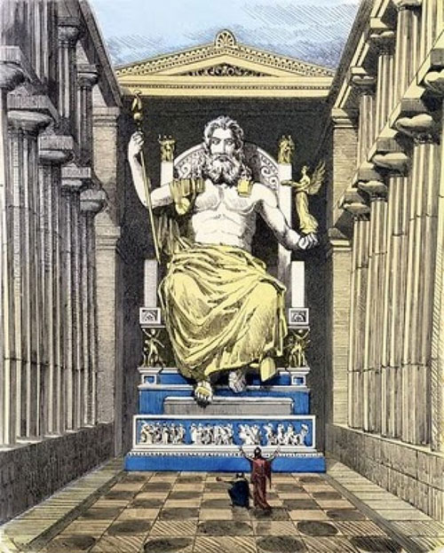 Tượng thần Zeus ở Olympia  