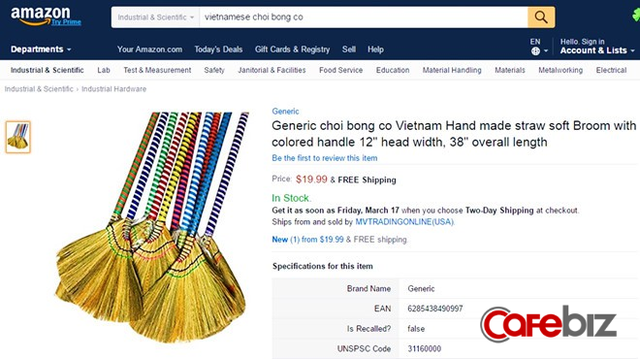 Từ chuyện Hộp Cao sao vàng 2.000 đồng bán trên Amazon 7 USD, chiếc nón lá rao bán giá gấp 10 lần, DN Việt sẽ hưởng lợi lớn khi Amazon chính thức vào Việt Nam? - Ảnh 2.