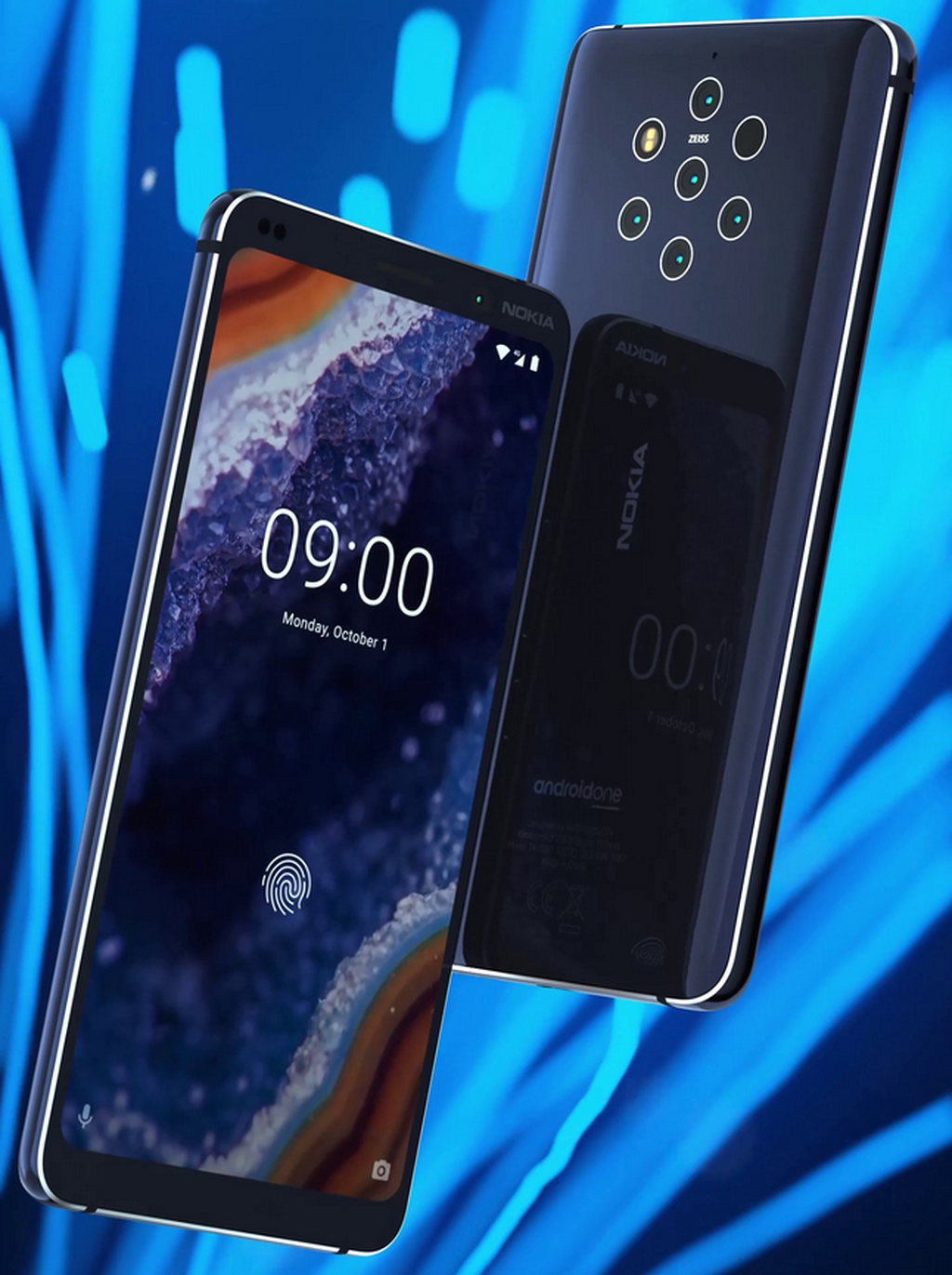 Nokia 9 hứa hẹn ra mắt trước thềm MWC 2019, rò rỉ hiệu ứng mở khóa vân tay màn hình ảnh 1