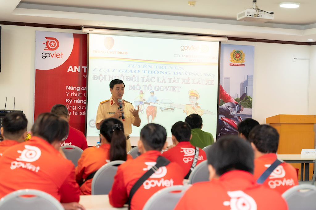 GoViet phối hợp với Công an Thành phố Hồ Chí Minh tổ chức đào tạo tài xế