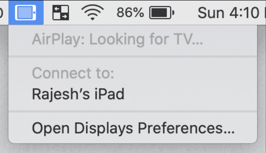 Hướng dẫn kết nối màn hình máy Mac với iPad