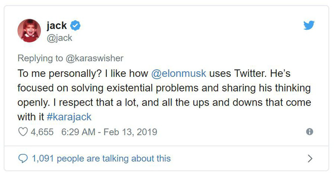 Đồng sáng lập Twitter nói rằng Elon Musk là người dùng ông thích nhất - Ảnh 2.
