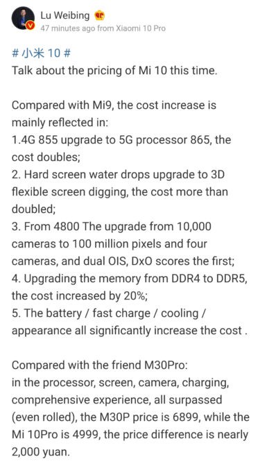 Đây là lý do tại sao Xiaomi Mi 10 đắt hơn đáng kể so với Mi 9 ảnh 2