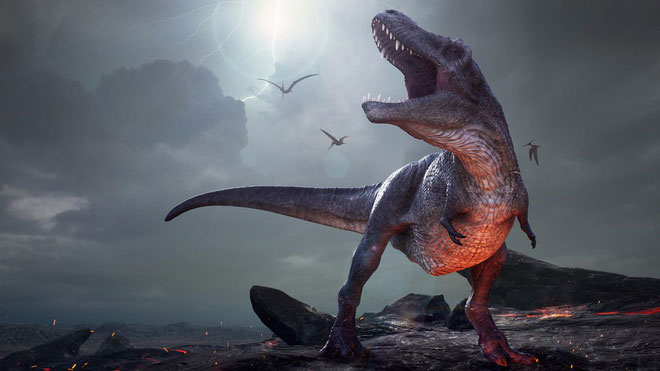 T-Rex thường tìm kiếm những loài to lớn hơn để lấp đầy dạ dày của mình.