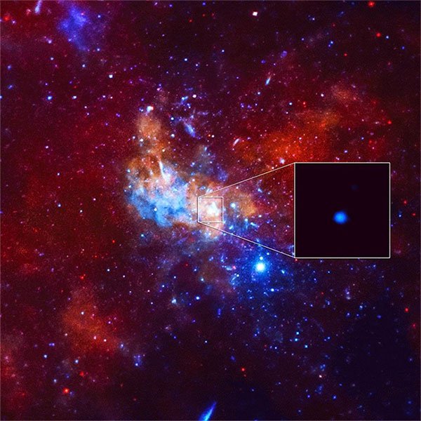 Lóe sáng bất thường từ hố đen Sgr A* được phát ra ở dạng tia X được ghi nhận lại.