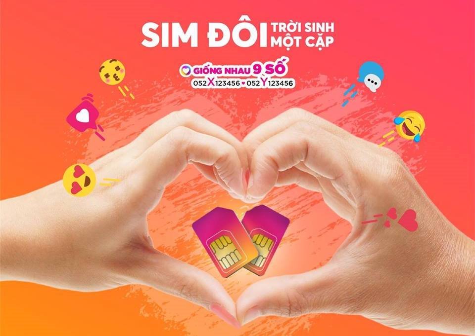 Vietnamobile ra mắt SIM đôi “Trời sinh một cặp”, hai SIM giống nhau đến 9 số