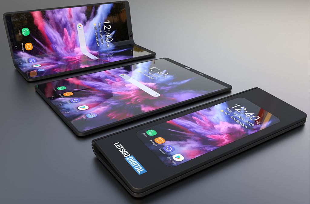 Smartphone màn hình gập của Samsung lộ ảnh render rõ ràng ảnh 2