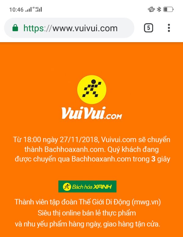 Vuivui.com của Thế Giới Di Động đóng cửa, chuyển thành Bách hoá Xanh