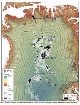 Con sông ẩn có thể nằm từ 330 feet đến 980 feet bên dưới bề mặt Greenland