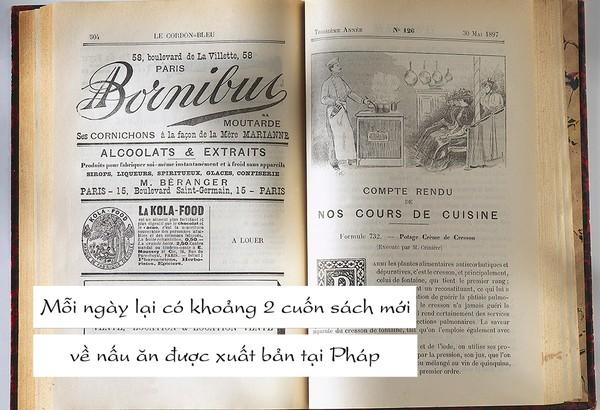 Ẩm thực Pháp luôn được đánh giá rất cao trên thế giới, bởi vậy chẳng có gì đáng ngạc nhiên khi các cuốn sách về ẩm thực Pháp lại nhiều như vậy.