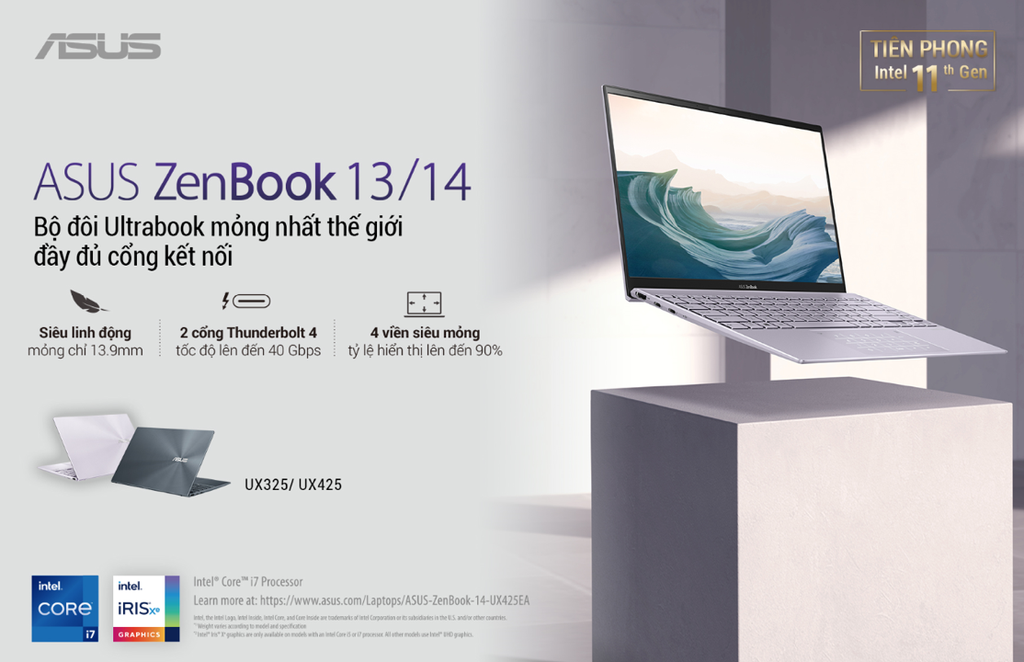 Bộ đôi Ultrabook mỏng nhất thế giới ZenBook 13  và ZenBook 14 (UX425) lên kệ tại Việt Nam giá từ 22 triệu ảnh 1
