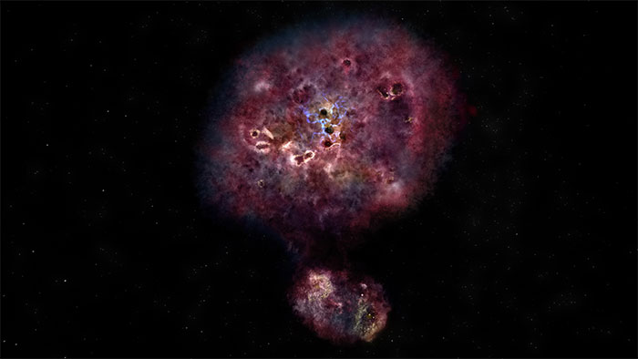 Thiên hà MAMBO-9 chứa đầy bụi vũ trụ và sản xuất sao với tốc độ chóng mặt.