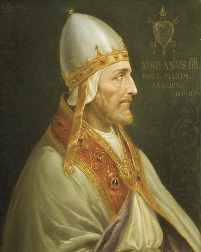 Giáo hoàng Adrian IV chết vì một con ruồi.