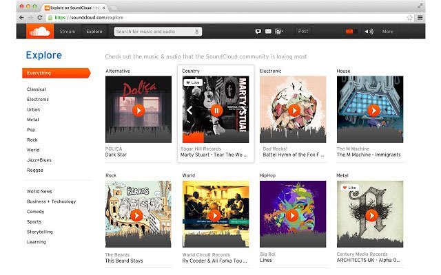  Bạn có thể làm nhiều thứ hơn với SoundCloud trên web.