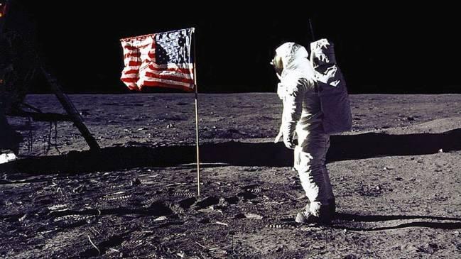 Hình ảnh một lần đổ bộ lên Mặt trăng của Mỹ - Ảnh: Sky News