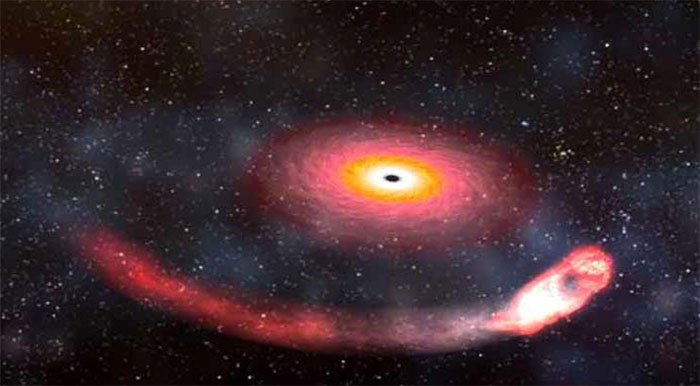 Hố đen phát ra sóng hấp dẫn khi nuốt chửng sao neutron.