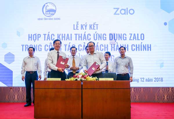 Bình Dương ứng dụng Zalo vào cải cách hành chính