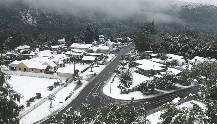 Một số khu vực ở miền Nam New Zealand xuất hiện tuyết rơi.