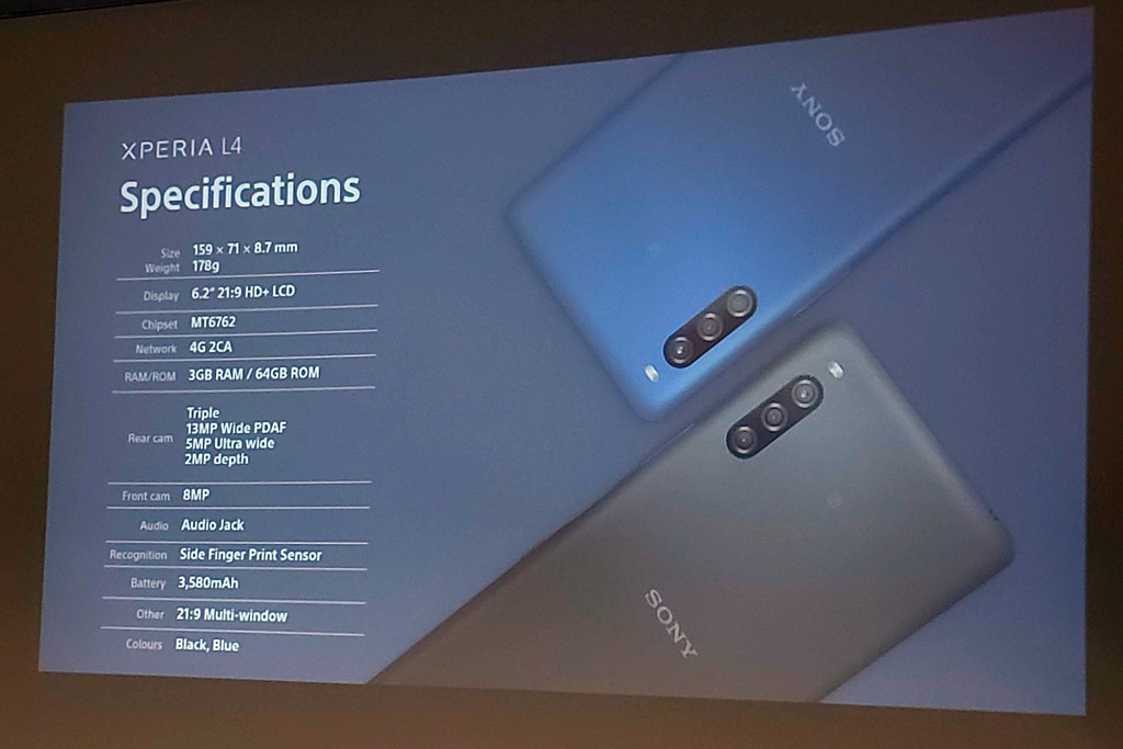 Sony Xperia L4 là smartphone Sony đầu tiên có màn hình giọt nước ảnh 3