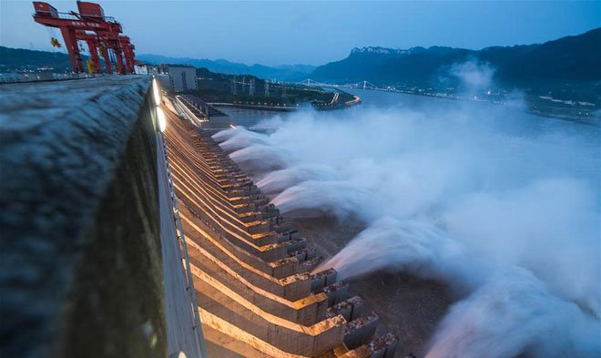 Hồ chứa Tam Hiệp được thiết kế để ngăn các đợt lũ lớn ở thượng nguồn sông Dương Tử.