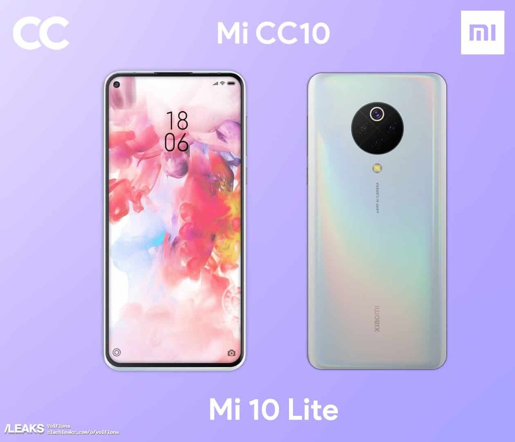 Xiaomi Mi 10 Lite lần đầu có hình ảnh render ảnh 2