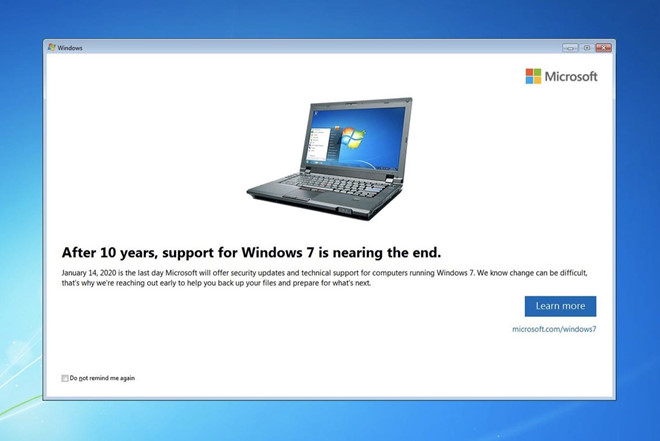 Cái chết của Windows 7 đang đến gần