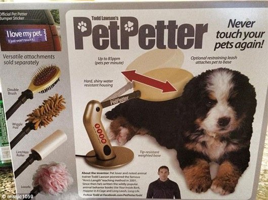 Nếu bạn nuôi thú cưng nhưng quá lười nựng chúng, sản phẩm này sẽ thay bạn làm việc ấy.