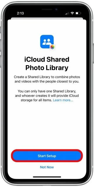 Hướng dẫn tạo thư viện chia sẻ ảnh tự chọn trên iOS 16