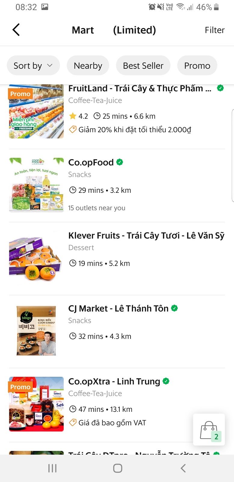 Grab Việt Nam thử nghiệm dịch vụ cho tài xế đi siêu thị mua thực phẩm, trái cây tươi hộ khách
