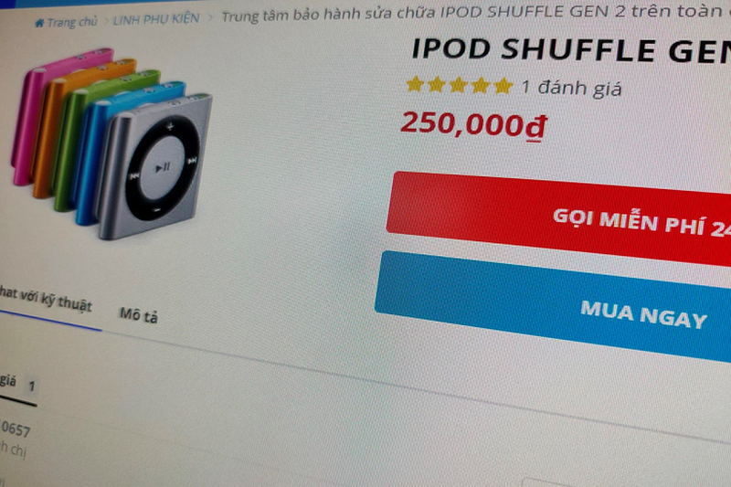 Loat iPod va Apple Watch gia re tran ve Viet Nam