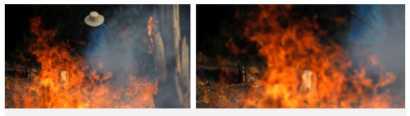 Một số người cố sức ngăn đám cháy ở Iranduba thuộc bang Amazonas hôm 20/8/2019 nhưng không thể