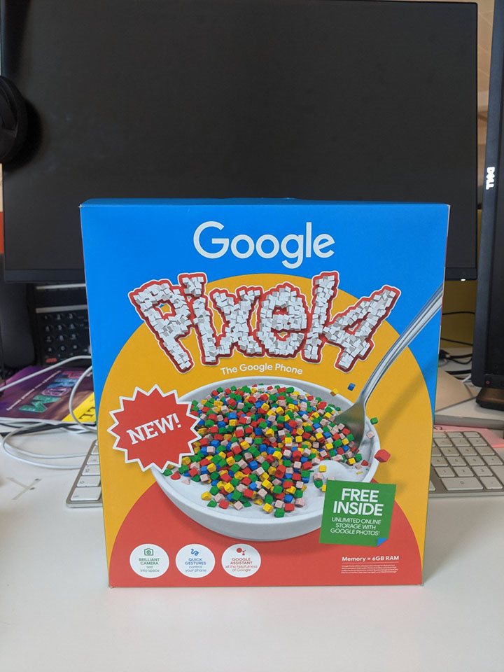 Google giao hàng Pixel 4 kèm theo ngũ cốc nhà làm
