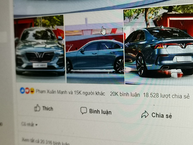 Tro lua tang 99 xe VinFast Lux A 2.0 xuat hien tren Facebook hinh anh 1