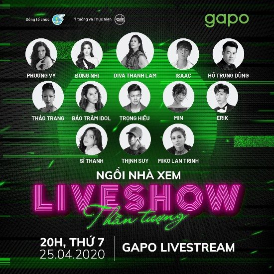 Mạng xã hội Gapo đồng hành cùng liveshow trực tuyến gây quỹ phòng chống Covid-19