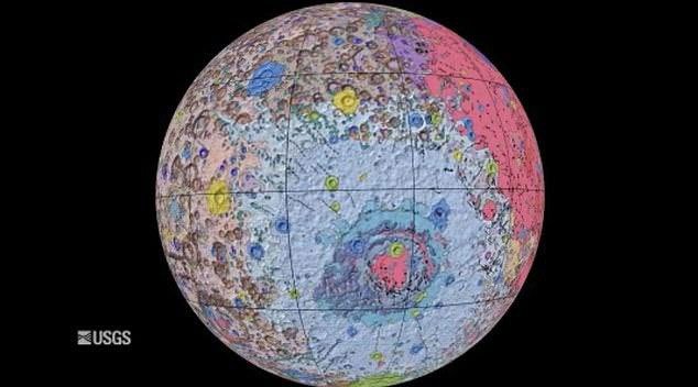 Tấm bản đồ chi tiết bề mặt mặt trăng