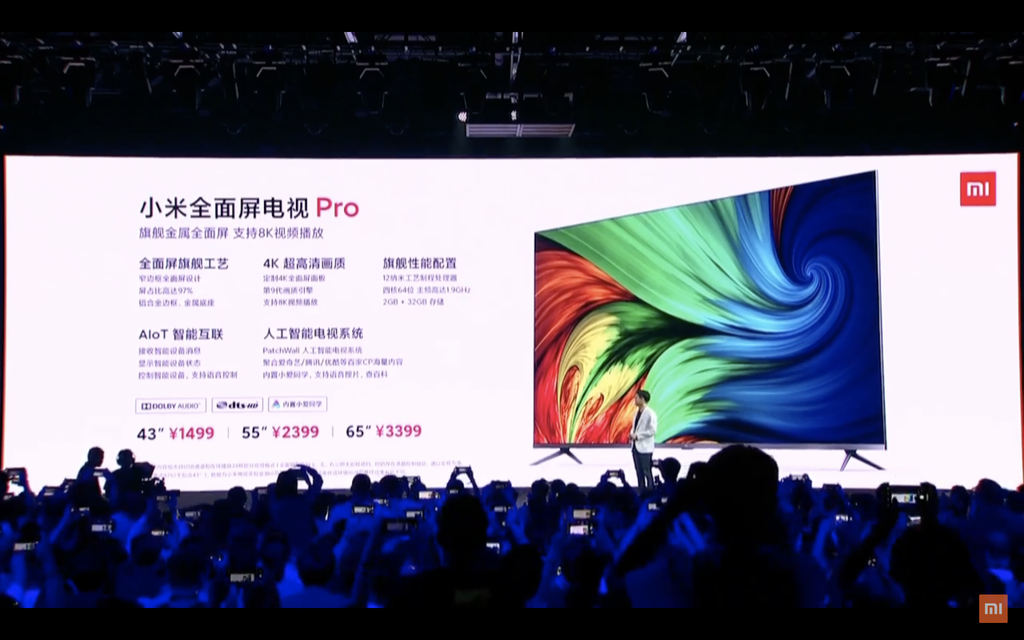 Xiaomi Mi TV Pro ra mắt: phát hình ảnh 8K, 3 kích thước. giá từ 210 USD ảnh 4