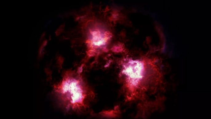 Những ngôi sao mới hình thành trong thiên hà khiến đám mây khí bụi xung quanh sáng lên.