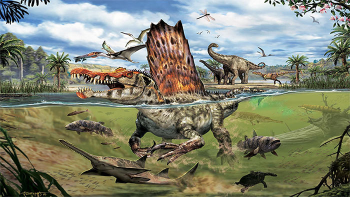 Nếu Spinosaurus đang nổi lềnh phềnh trên mặt nước, thì đến cả gió cũng trở thành mối phiền hà.